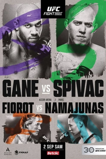 UFC Fight Night 226: Gane vs. Spivak (Prelims+Main) - Spectacles