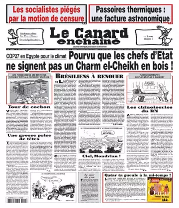 Le Canard Enchaîné N°5321 Du 2 Novembre 2022