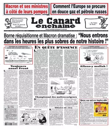 Le Canard Enchaîné N°5318 Du 12 Octobre 2022