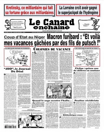 Le Canard Enchaîné N°5361 Du 9 Août 2023