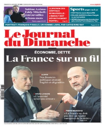 Le Journal Du Dimanche N°3986 Du 4 au 10 Juin 2023 - Journaux