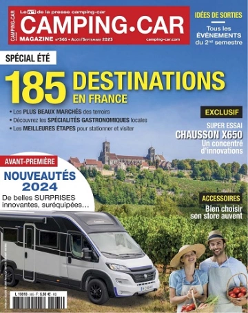 Camping-Car Magazine N°365 – Août-Septembre 2023 - Mangas