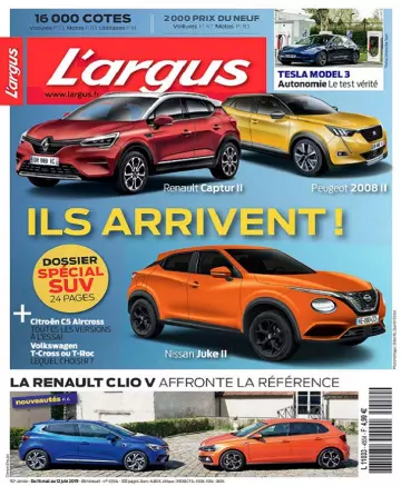 L’Argus N°4554 Du 16 Mai au 12 Juin 2019 - Magazines