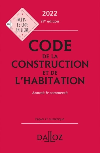 Code de la construction et de l'habitation 2022