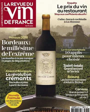 La Revue Du Vin De France N°631 – Mai 2019 - Magazines