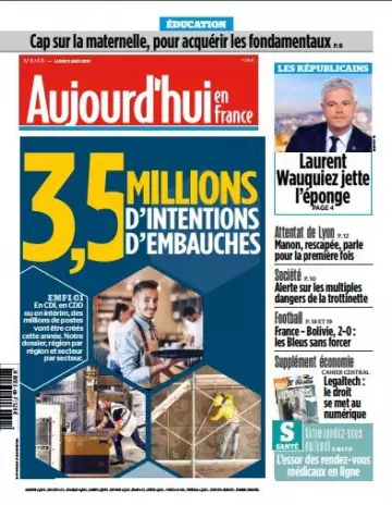 Aujourd’hui en France du Lundi 3 Juin 2019 - Journaux