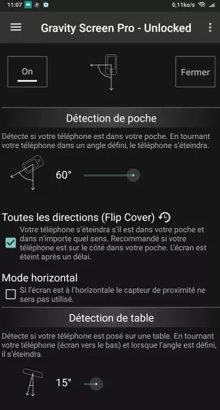 Gravity Screen Pro On Off v3.27.0 - Applications